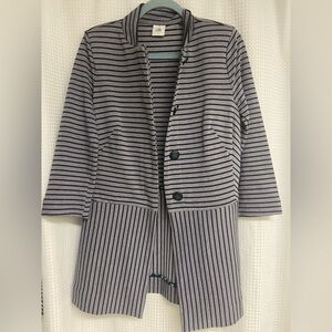 Cabi #5474 Striped Gray Jacket